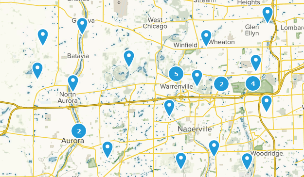 Aurora, Illinois Map