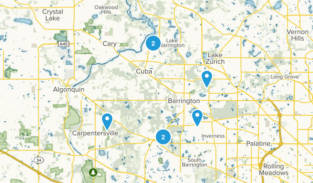 Barrington, Illinois Map