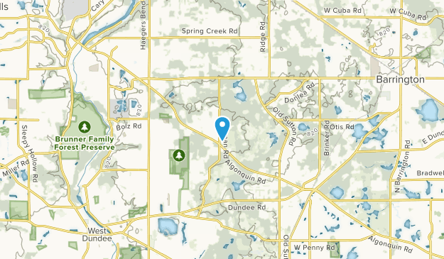 Barrington Hills, Illinois Map