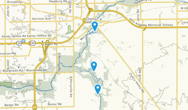 Cherry Valley, Illinois Map
