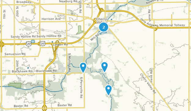 Cherry Valley, Illinois Map