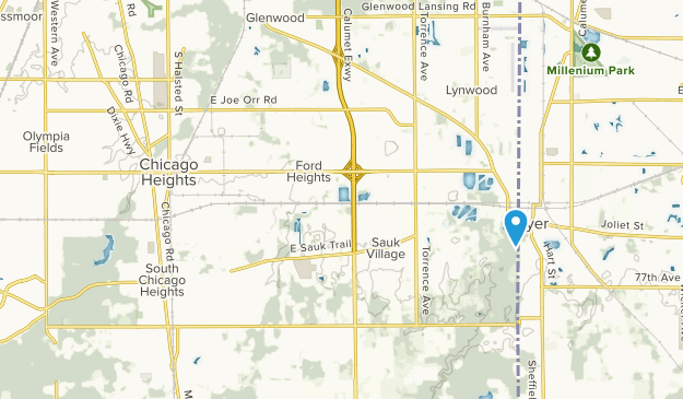 Chicago Heights, Illinois Map