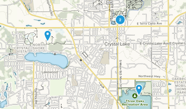 Crystal Lake, Illinois Map