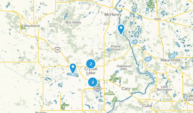 Crystal Lake, Illinois Map