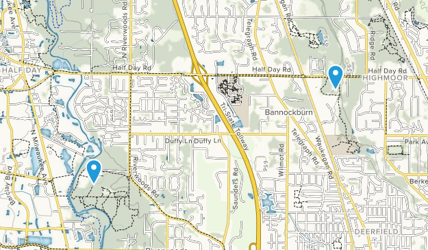 Deerfield, Illinois Map