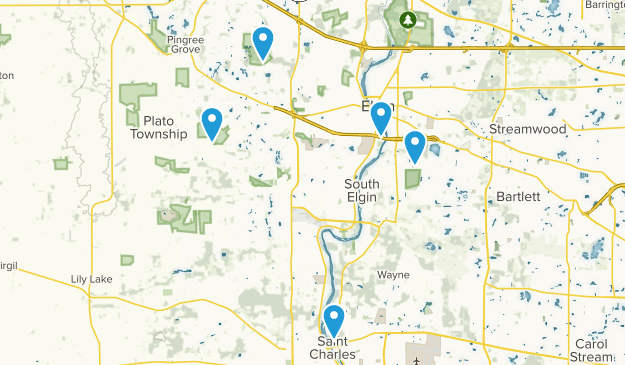 Elgin, Illinois Map