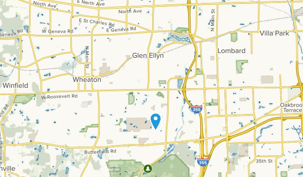 Glen Ellyn, Illinois Map