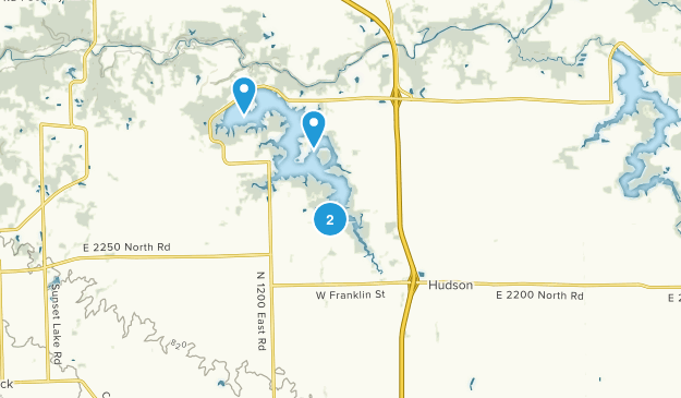 Hudson, Illinois Map
