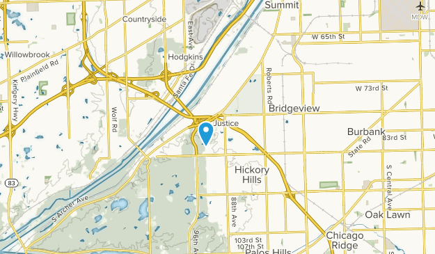 Justice, Illinois Map