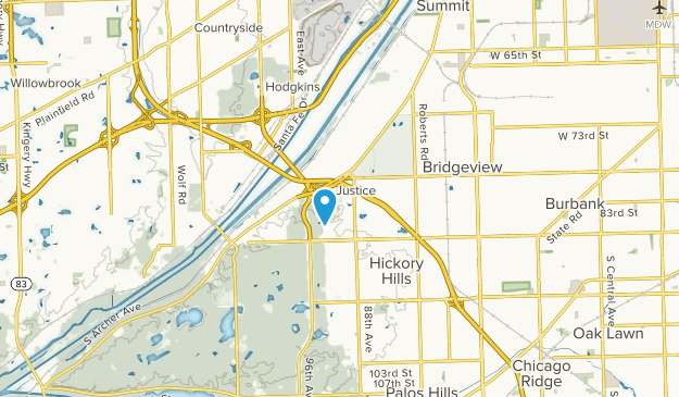 Justice, Illinois Map