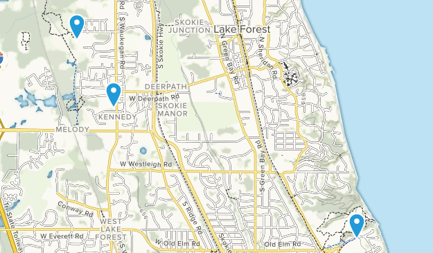 Lake Forest, Illinois Map