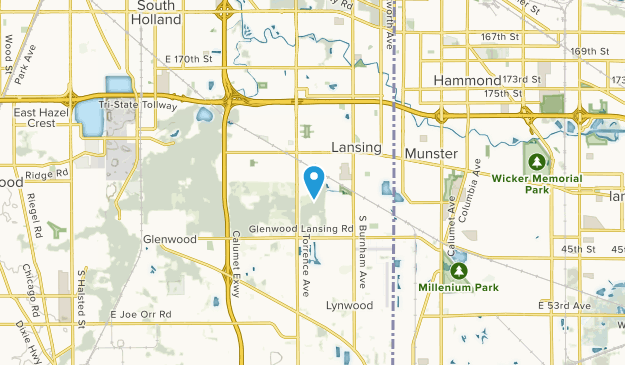 Lansing, Illinois Map