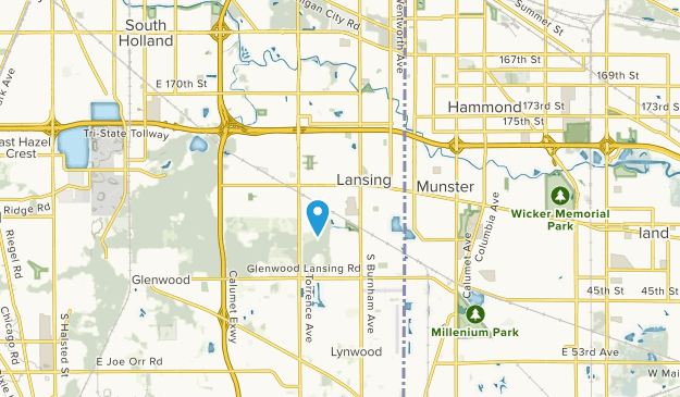Lansing, Illinois Map