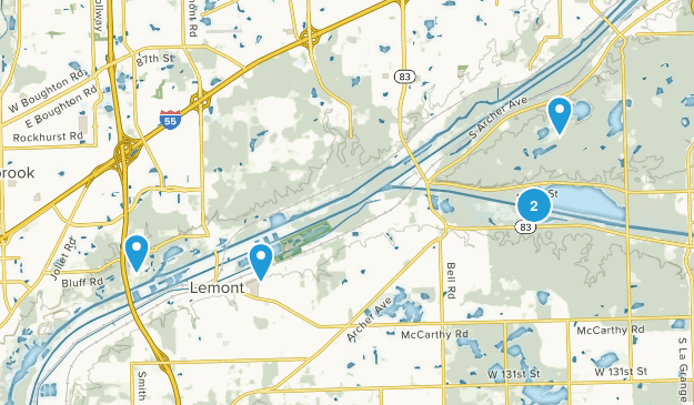 Lemont, Illinois Map