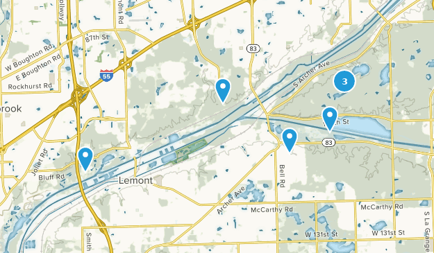 Lemont, Illinois Map