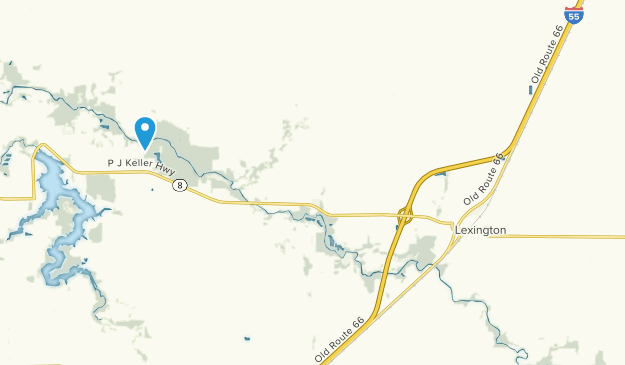 Lexington, Illinois Map