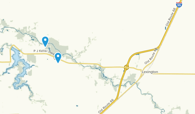 Lexington, Illinois Map