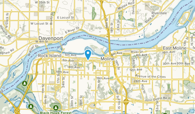 Moline, Illinois Map
