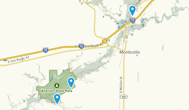 Monticello, Illinois Map
