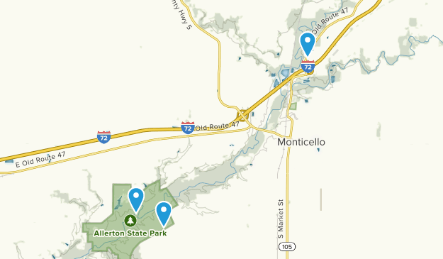 Monticello, Illinois Map