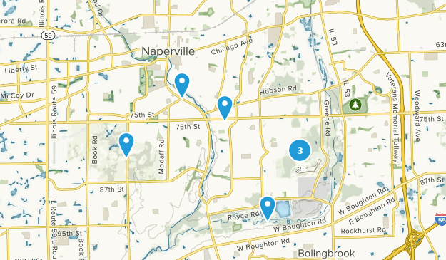 Naperville, Illinois Map