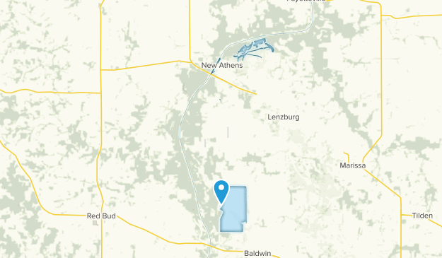 New Athens, Illinois Map