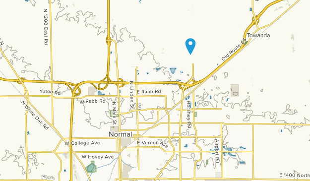 Normal, Illinois Map