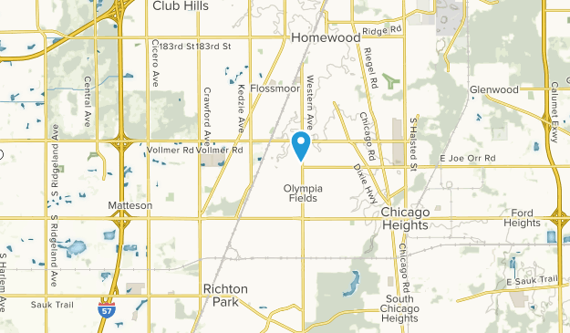 Olympia Fields, Illinois Map
