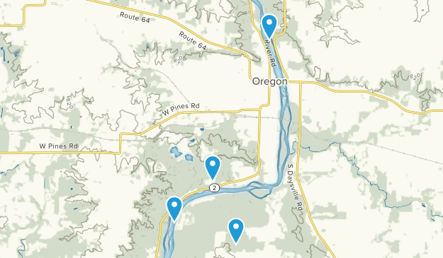 Oregon, Illinois Map