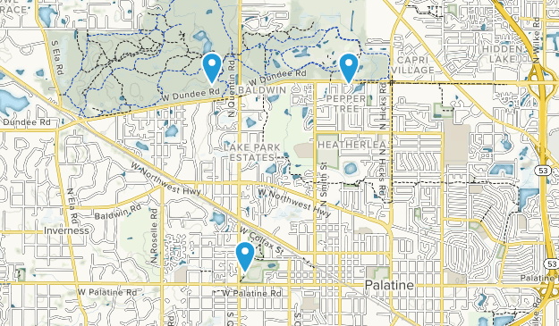 Palatine, Illinois Map