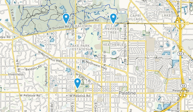 Palatine, Illinois Map