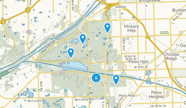 Palos, Illinois Map