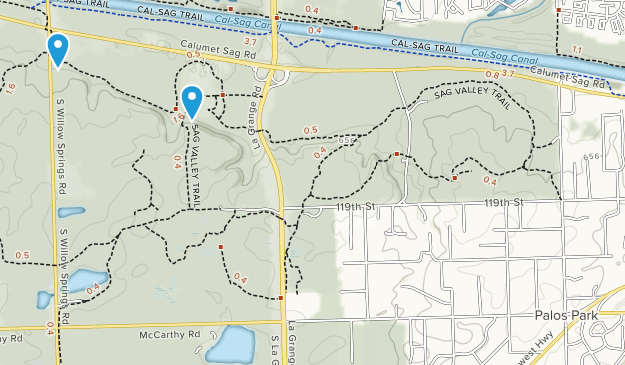 Palos Park, Illinois Map