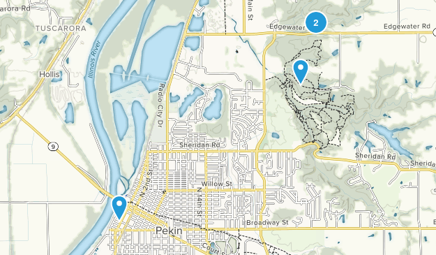 Pekin, Illinois Map