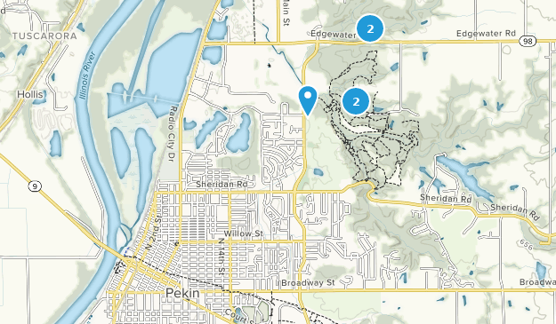 Pekin, Illinois Map