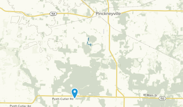 Pinckneyville, Illinois Map