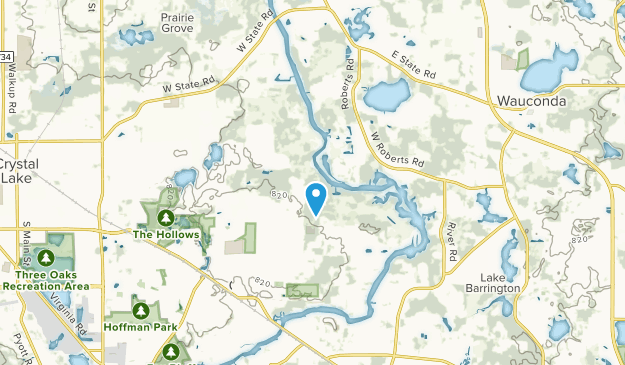 Rawson Bridge, Illinois Map