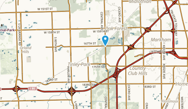 Tinley Park, Illinois Map