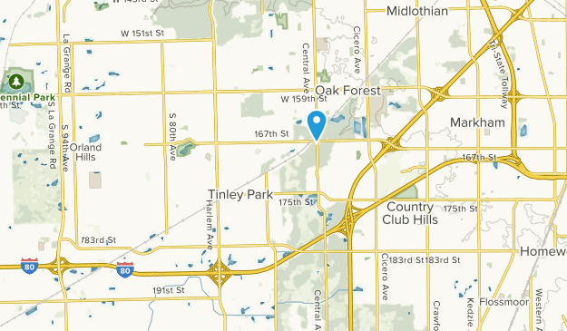 Tinley Park, Illinois Map