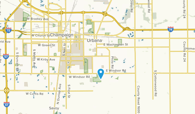 Urbana, Illinois Map