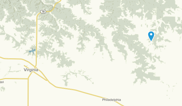 Virginia, Illinois Map