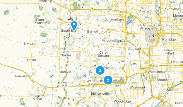 Wheaton, Illinois Map