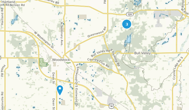 Woodstock, Illinois Map