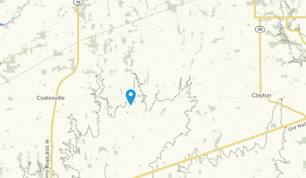Amo, Indiana Map