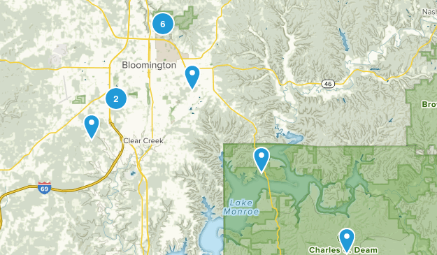 Bloomington, Indiana Map