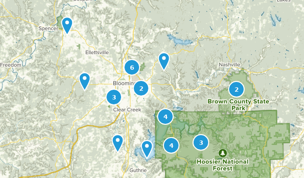 Bloomington, Indiana Map