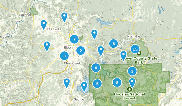 Bloomington, Indiana Map