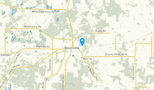 Boonville, Indiana Map