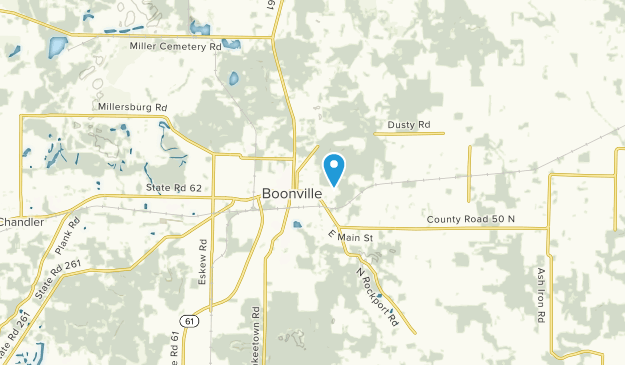 Boonville, Indiana Map