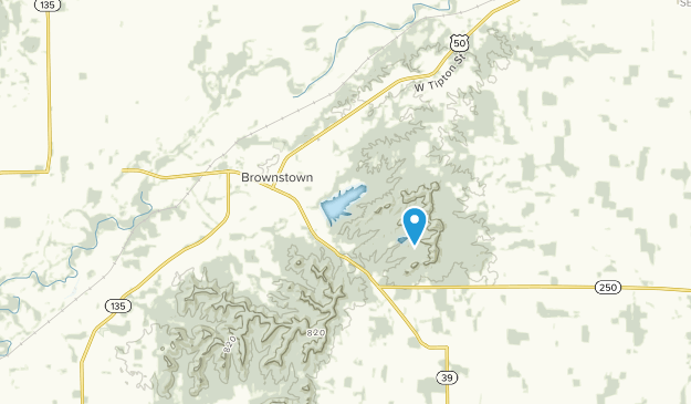 Brownstown, Indiana Map